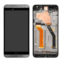 OEM Lcd Display HTC One E9 in Grau mit Rahmen
