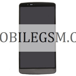 OEM LCD Display komplett mit Rahmen für LG G3 - D855 Schwarz -Titanium