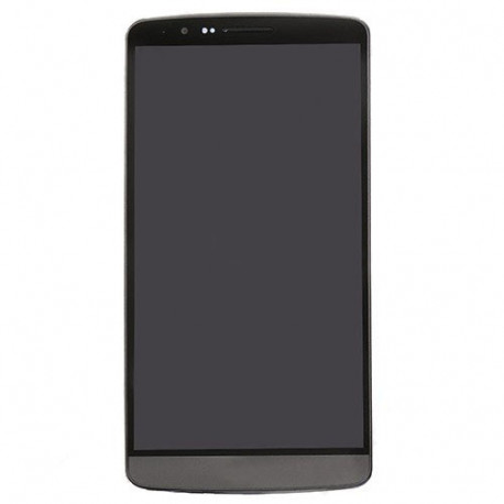 OEM LCD Display komplett mit Rahmen für LG G3 - D855 Schwarz -Titanium