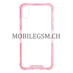 Schutzhülle, Etui für iPhone X TPU+PC Anti-wiping Protective Case in Pink
