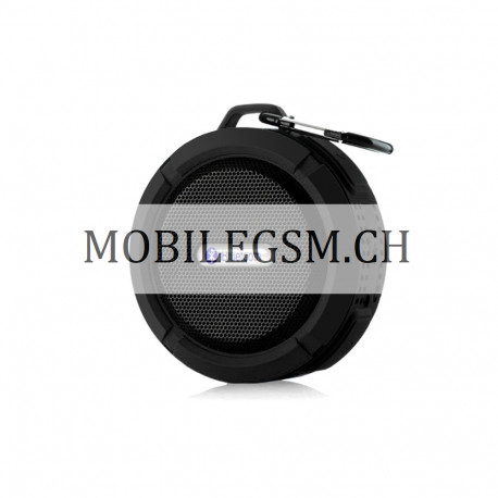 Wasserdicht C6 Portable Wireless Bluetooth Speaker Lautsprecher in Schwarz