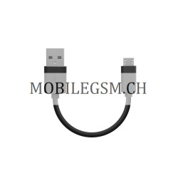 30 CM Micro PVC USB Data Kabel in Schwarz