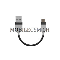 30 CM Type-C PVC USB Data Kabel in Schwarz