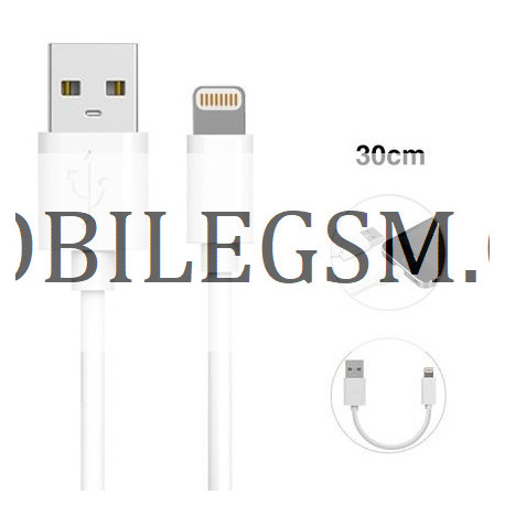 30 CM Lightning PVC USB Data Kabel in Weiss