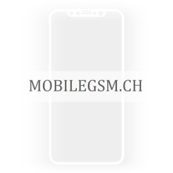 Panzerglas für iPhone X in Weiss