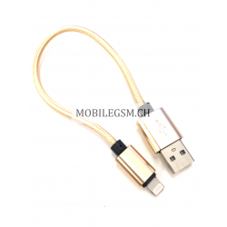 25 cm Apple Lightning USB Kabel in Gold