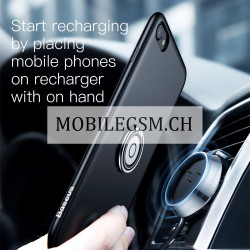 Baseus Magnetic Wireless Charging Auto Schutzhülle für iPhone 7/8 in  Schwarz WXAPIPH8N-01
