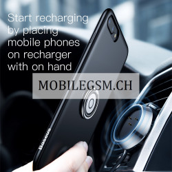 Baseus Magnetic Wireless Charging Auto Schutzhülle für iPhone 7/8 PLUS in Schwarz WXAPIPH8P-01
