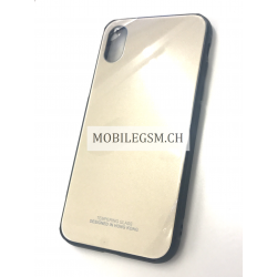 Schutzhülle, Etui für iPhone X Hoco TPU Toughened Glass in Gold