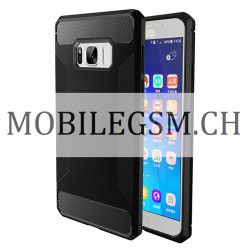 Silikon Etui in Schwarz für Samsung S8 Plus