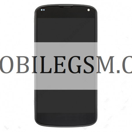 OEM LG Nexus 4 E960 Lcd Display Glas in Schwarz