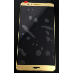 LCD Display mit Rahme in Gold für Huawei Ascend Mate 7