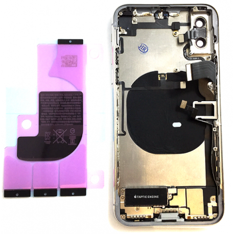 Backcover Gehäuse mit Elektronik für iPhone X in Weiss