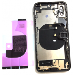 Backcover Gehäuse mit Elektronik für iPhone X in Schwarz