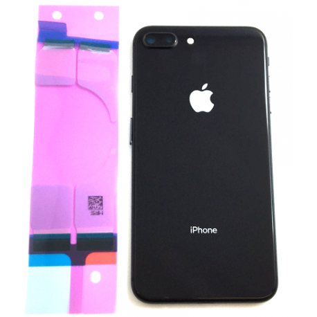 Backcover Gehäuse mit Elektronik für iPhone 8 PLUS in Schwarz