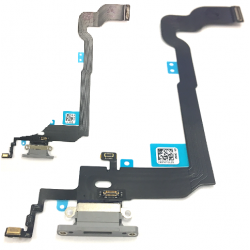 Lightning/Audio Connector Flex-Kabel für iPhone X in Grau
