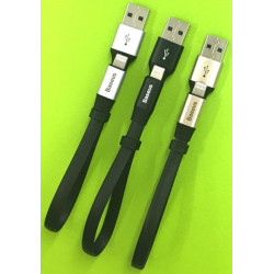 Baseus 23CM USB Cable for IOS/Android in Gold
