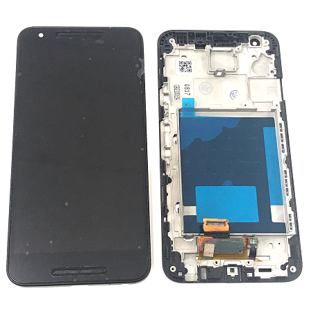 OEM LCD Display Screen Replacement mit Rahamen für LG Nexus 5X in Schwarz
