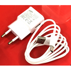 Oryginal Travel Charger Samsung (EP-TA50EWE) + Cable USB Type C (EP-DN930CWE)