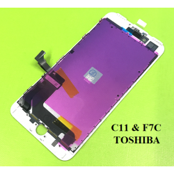 LCD Display Touchscreen iPhone 7 Plus /C11&F7C-TOSHIBA/ in Weiss
